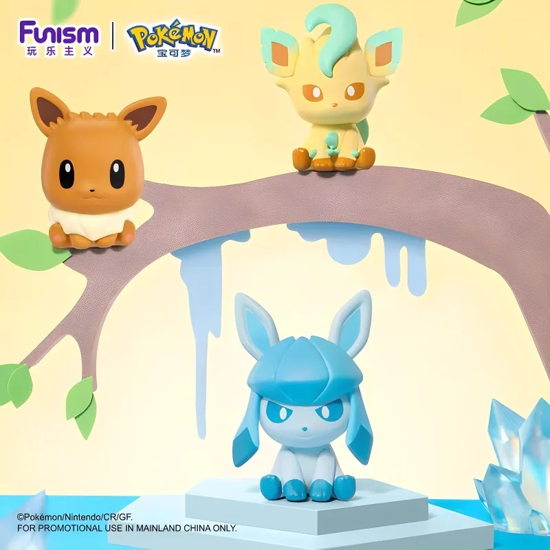 Pokemon Tiny Adventure Series 2 Eevee Family Mini Figures Sylveon Pikachu สะสมอะนิเมะรุ่นของขวัญ