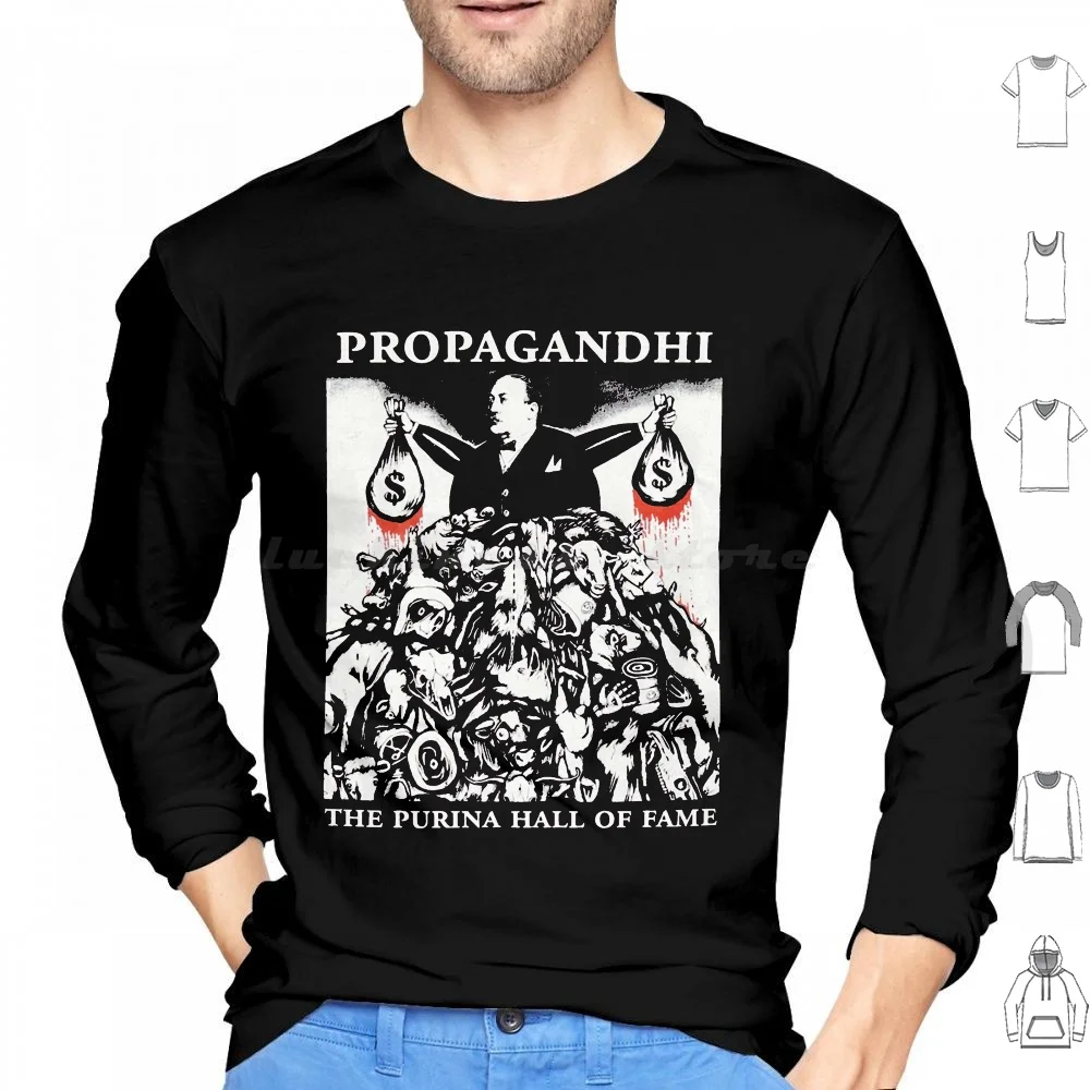 The Money Bag Hoodie cotton Long Sleeve Music Propagandhi Punk Metal Album Popular Black Flag Skate Emo