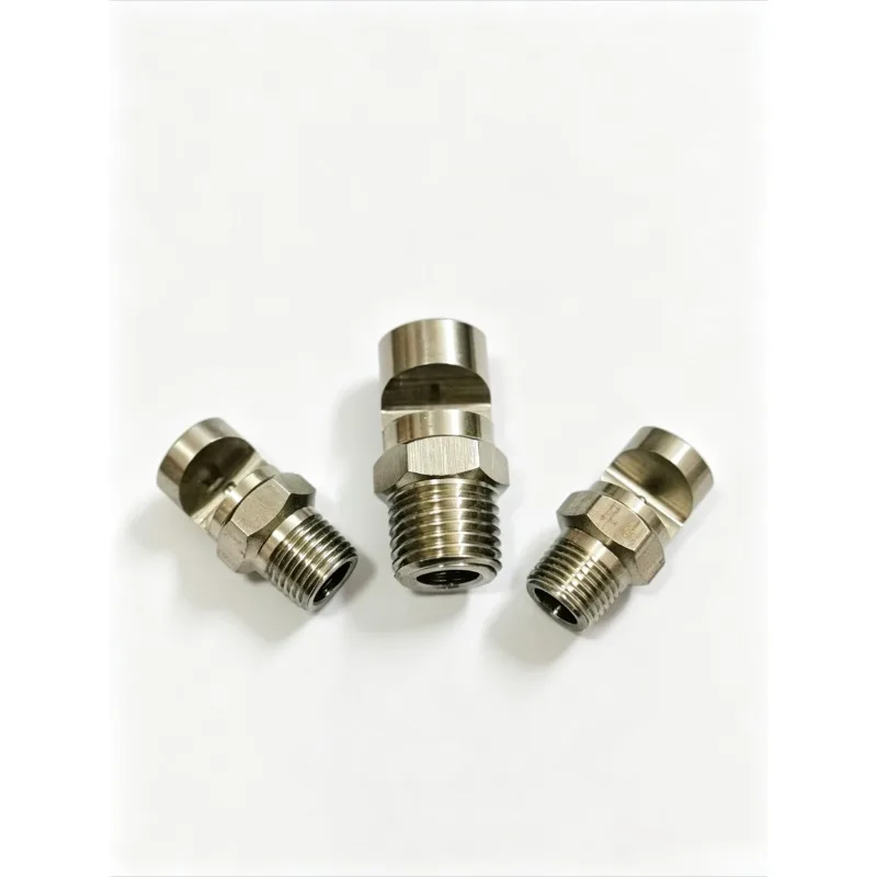 Deflected Wide-Angle Flat Fan Nozzle 1/8' 1/4' 3/8' 1/2' 3/4' BSPT Male Stainless Steel Spray Sprinkler for Dust Removal Cooling