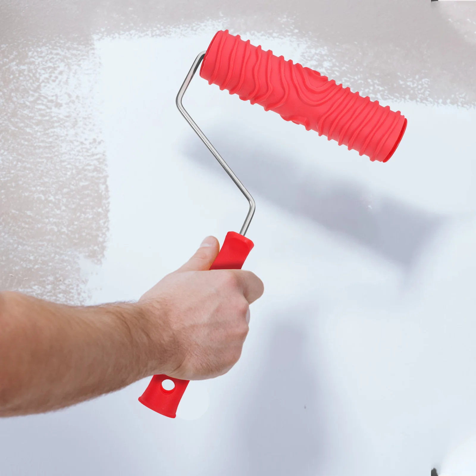 Premium Textured Rubber Patterned Paint For Wall Decor Diy Embossing Reusable Wall Ceiling Cabinet Paint Roller Drywall Texture