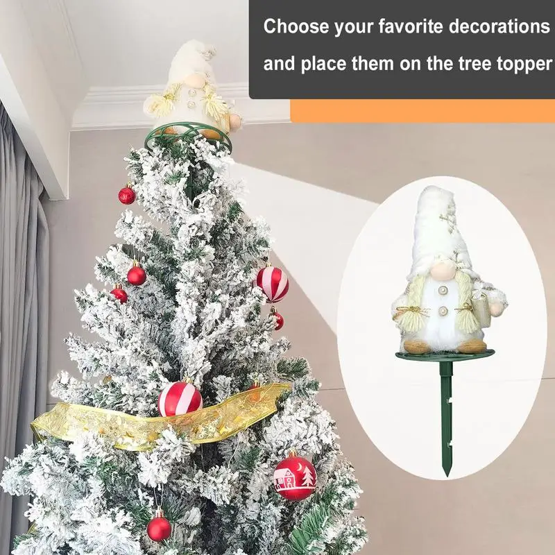 Christmas Tree Topper Supporter 3X Treetop Decoration Support Rods Adjustable Treetop Ornament Stabilizer Stabilize Seasonal