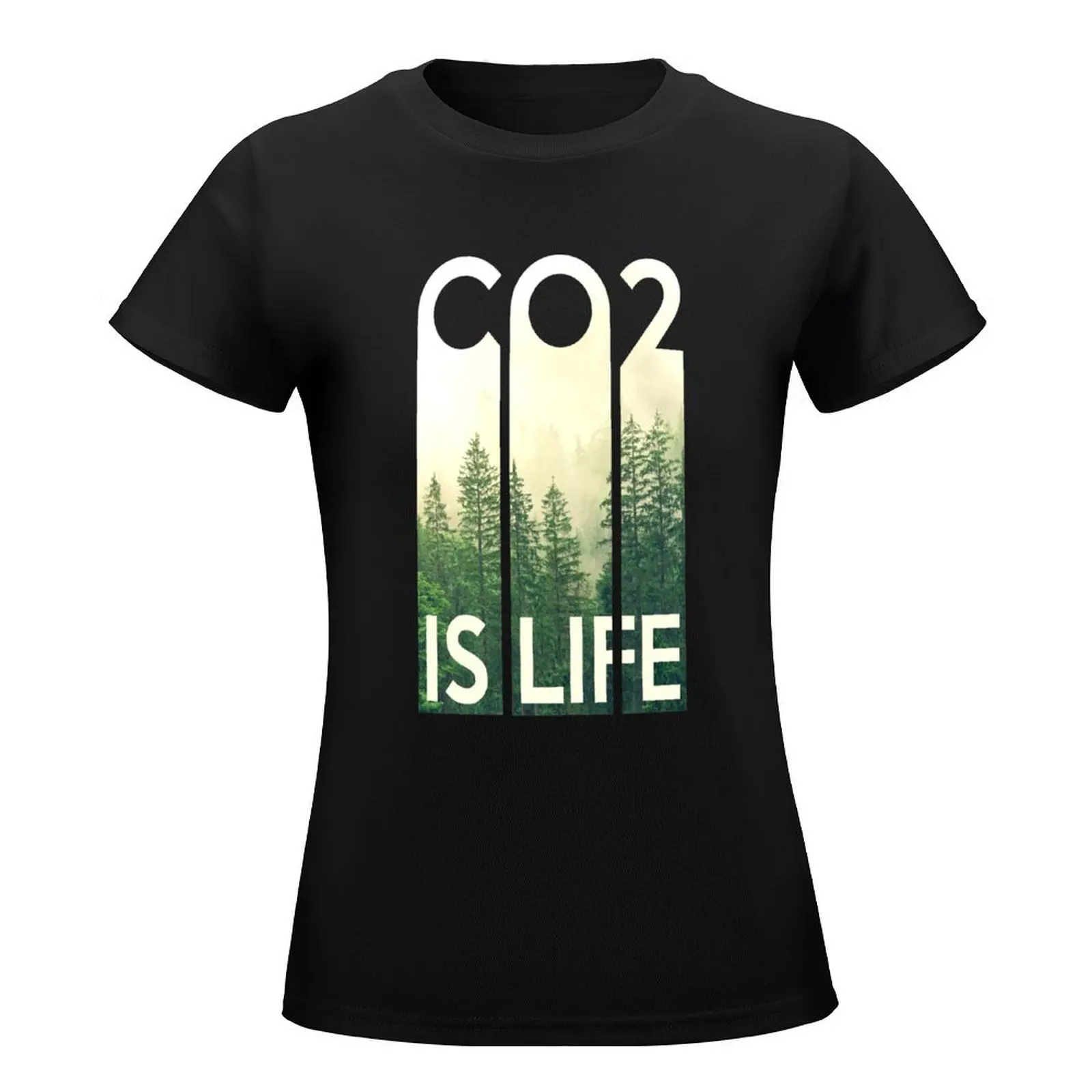 Co2 is life T-Shirt shirts graphic tees Blouse Female clothing tees t shirt dress Women