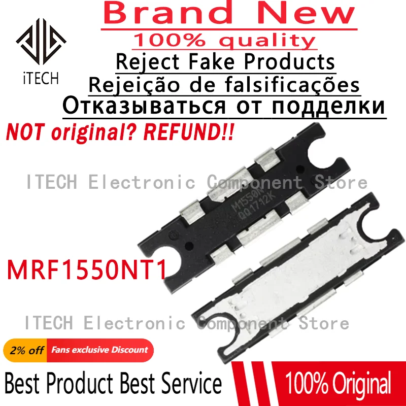 1pcs/lot Original MRF1550NT1 M1550N MRF1550N MRF1550 T1 M1550 Autoradio Eindversterker Transistor 100% New and Genuine