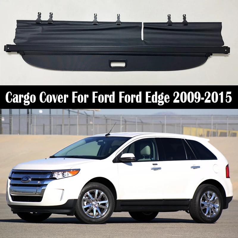 Rear Trunk Cargo Cover For Ford Edge 2009-2015 Electric Switch Tail Door Shield Shade Curtain Partition Board Privacy Security