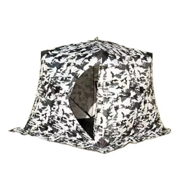Outdoor winter fishing windshield padded tent Thickened warm and cold-proof snow fishing hut Portable ice fishing house tent