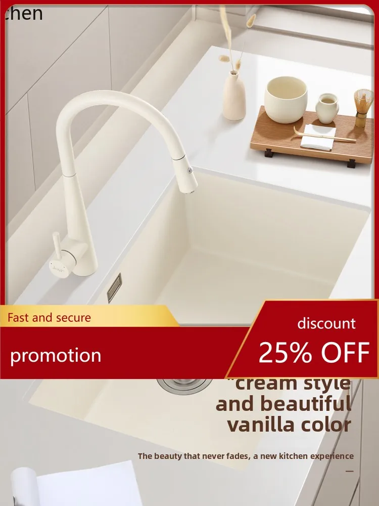 ZMLKitchen Sink Large Single Bowl Stainless Steel Household Nano Undermount Basin Dishwashing Sink Vegetable Washing Basin
