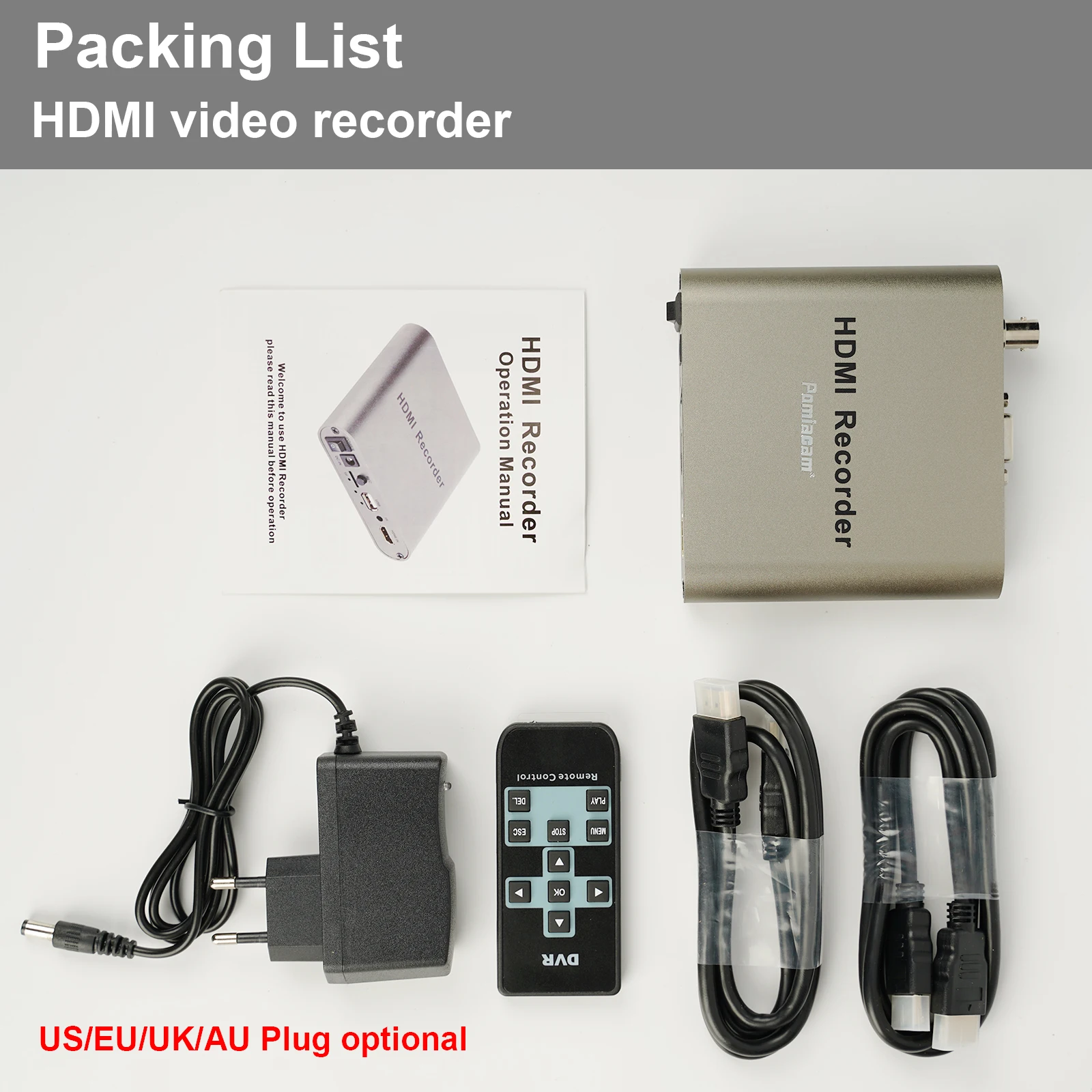 HDMI DVR Recorder HD 1080P Support HDMI/VGA/CVBS Video Output for HDMI Video Recording Recorder Box