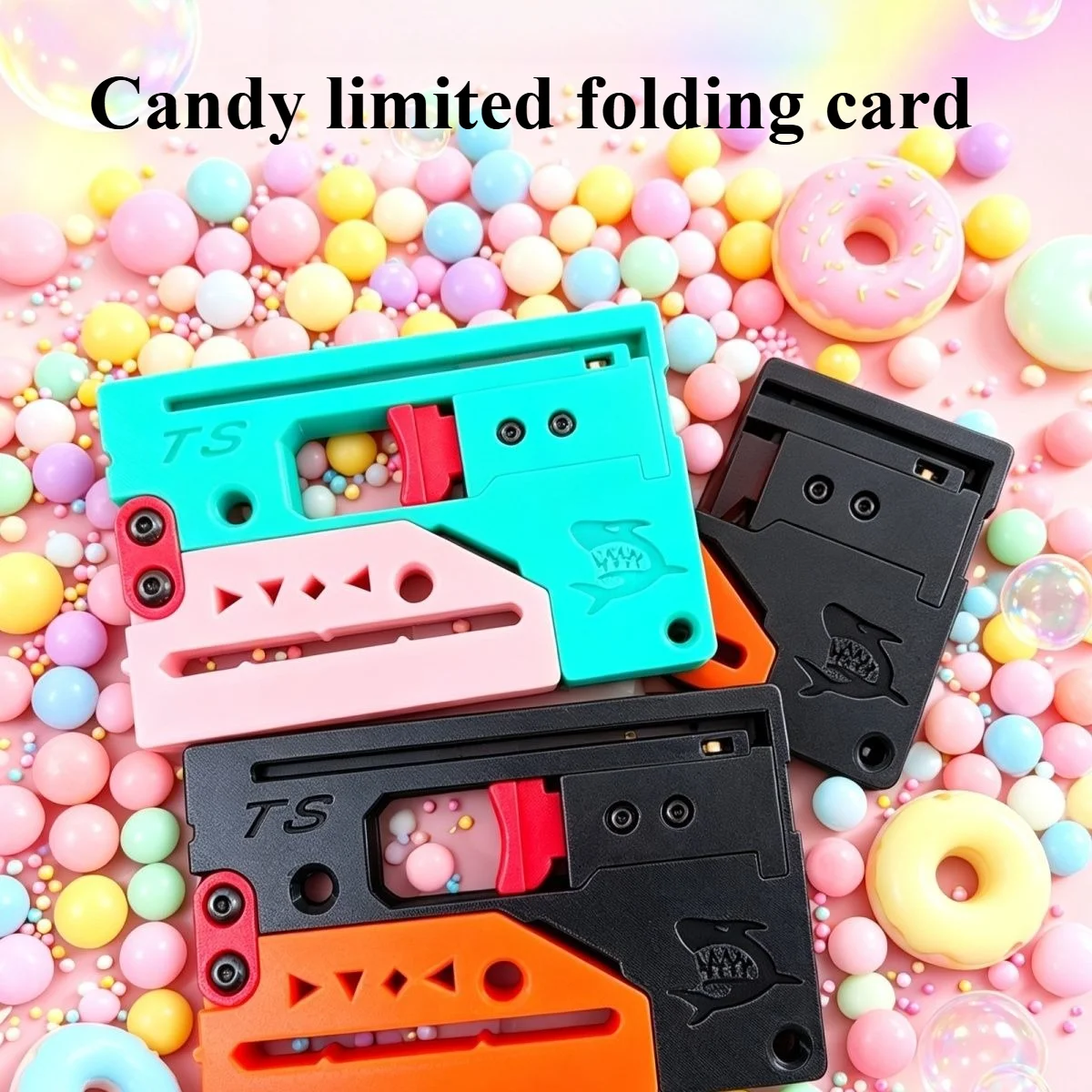 New Shark Card style EDC Portable Folding Pocket Mini Portable Card Outdoor Tool