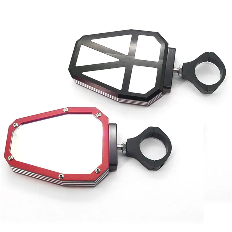 Beach Buggy All Terrain Mirror Motorcycle Reflector 1.75/2 Universal for ATV/UTV Mirrors Red