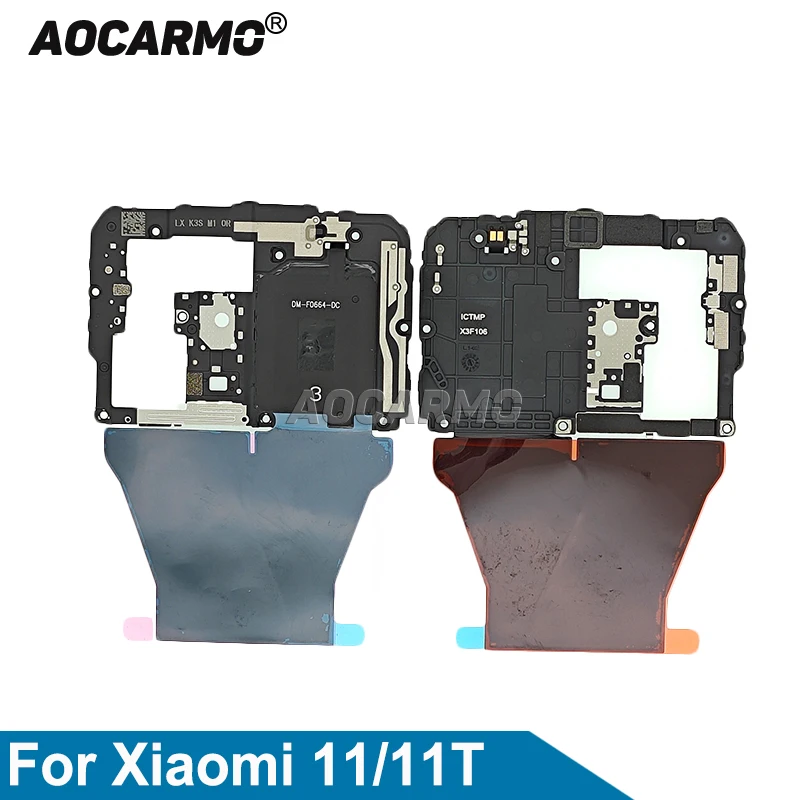 Aocarmo For Xiaomi 11 11T Pro  Mi 11T Wireless Charging NFC Antenna Signal Module Motherboard Cover Replacement Part