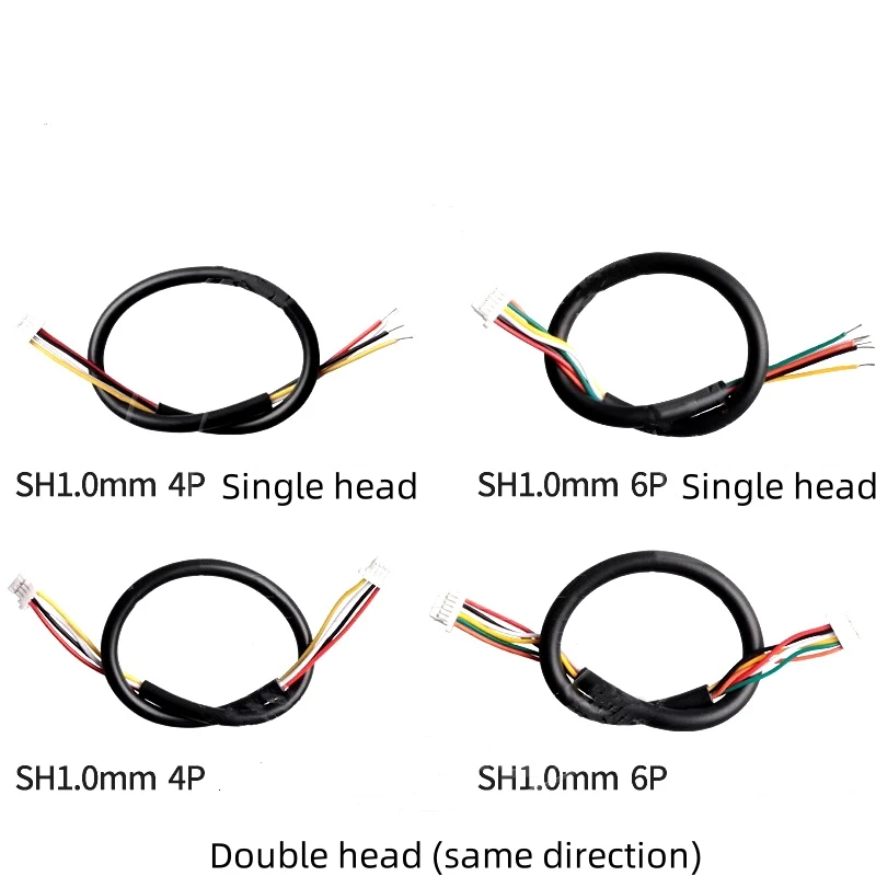 SH1.0mm/MX1.25mm/ZH1.5mm pure copper multi-core 2464 sheathed terminal wire, single/double head cable 28AWG