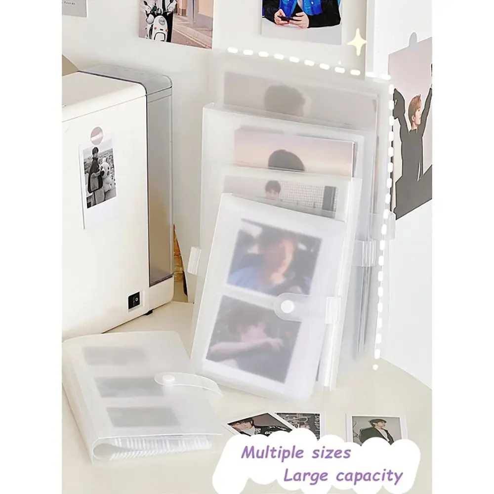 1Pcs New Collect Book Photo Album 80/160 Slots PVC Picture Card Holder Transparent 3/4/5/6/7 Inch Photocard Holder Idol Star