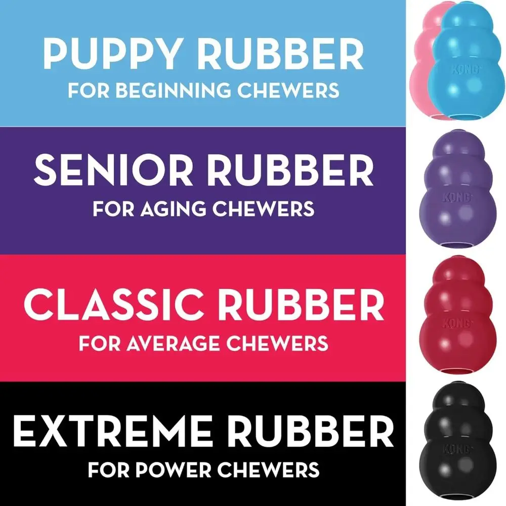 2024 Classic Kong Dog Erratic Bounce Stuffable Kong Puppy Durable Rubber Fetch