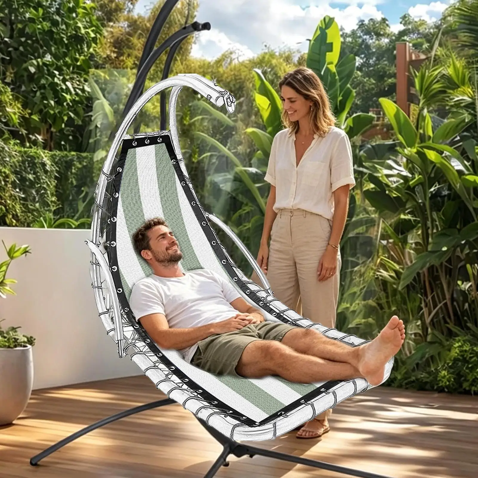 Patio Chair Replacement Fabric Chaise Fix Accessories Lounge Chair Seat Cloth Replacement For Outdoor Yard Camping Picnic