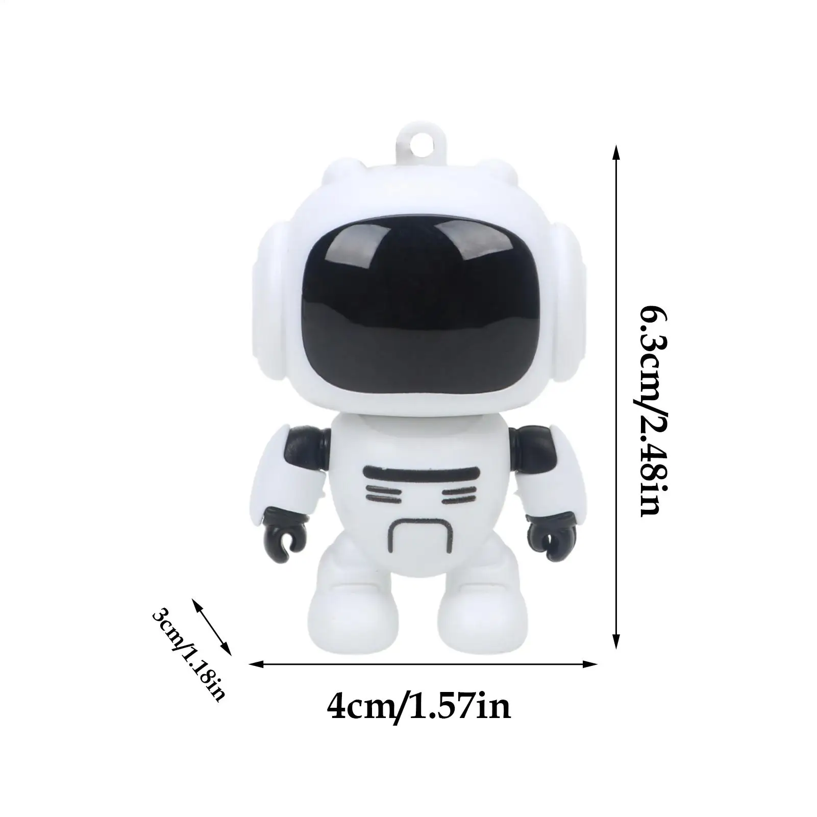 Bag Keychain Joint Movable Keyring Glowing Eyes Design Keychains For Backpacks For Women Men Bag Wallet Schoolbag Handbag