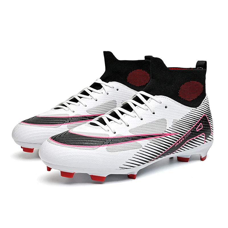

2025 High Top Football Shoes New Low Cut Men Fast Soccer Shoes TF/FG Professional Football Field Boot Resistant Unisex Indoor Tr