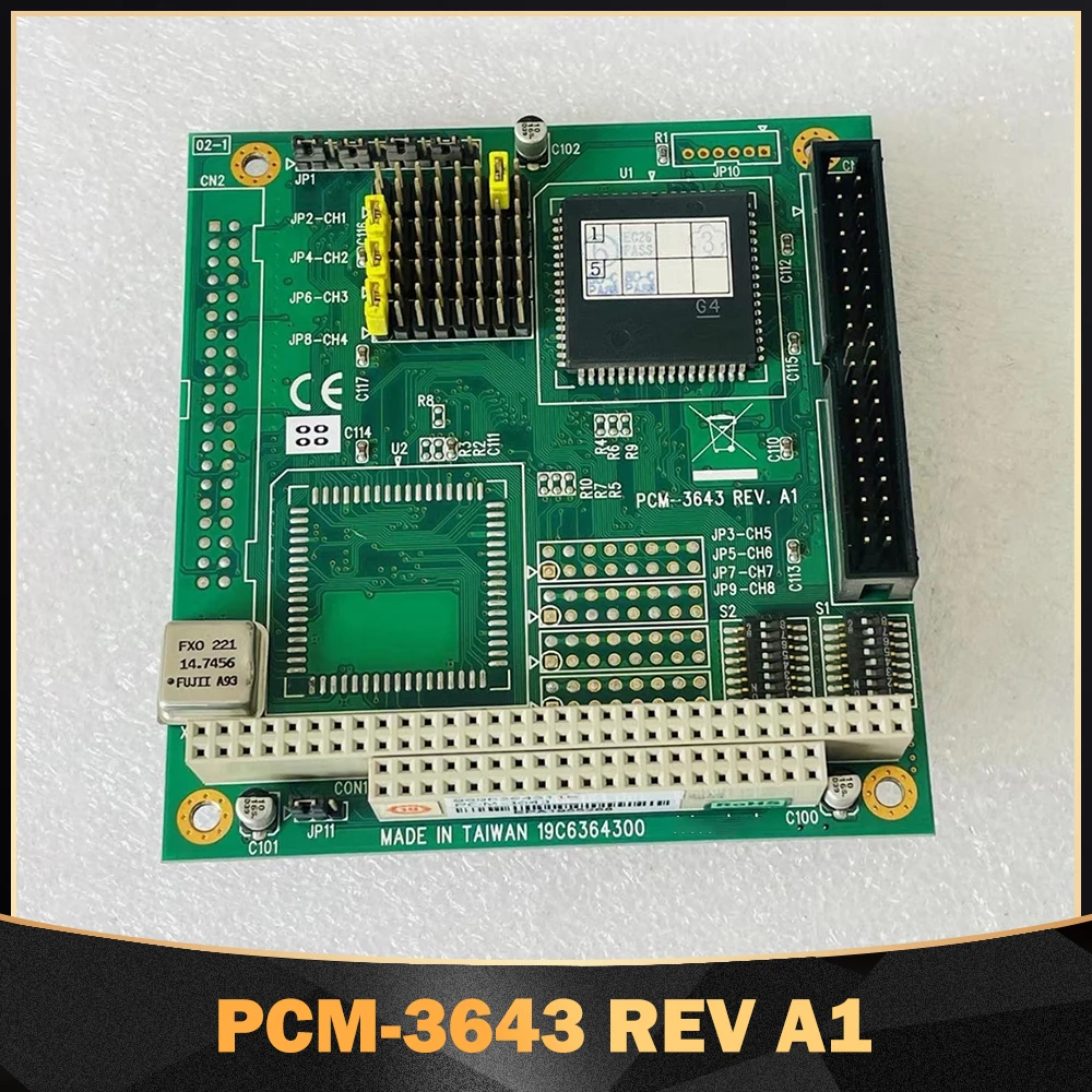 

4-Port RS232 PC104 For Advantech Serial Port Card Expansion Card Communication Module PCM-3643 REV A1