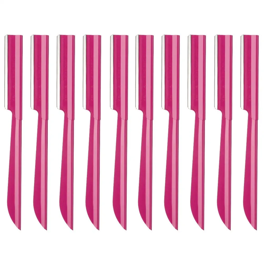 

Eyebrow Trimmer, Stainless Steel Eyebrow Razor Shaper for Men and Women, 10 Pack Grooming Shavers