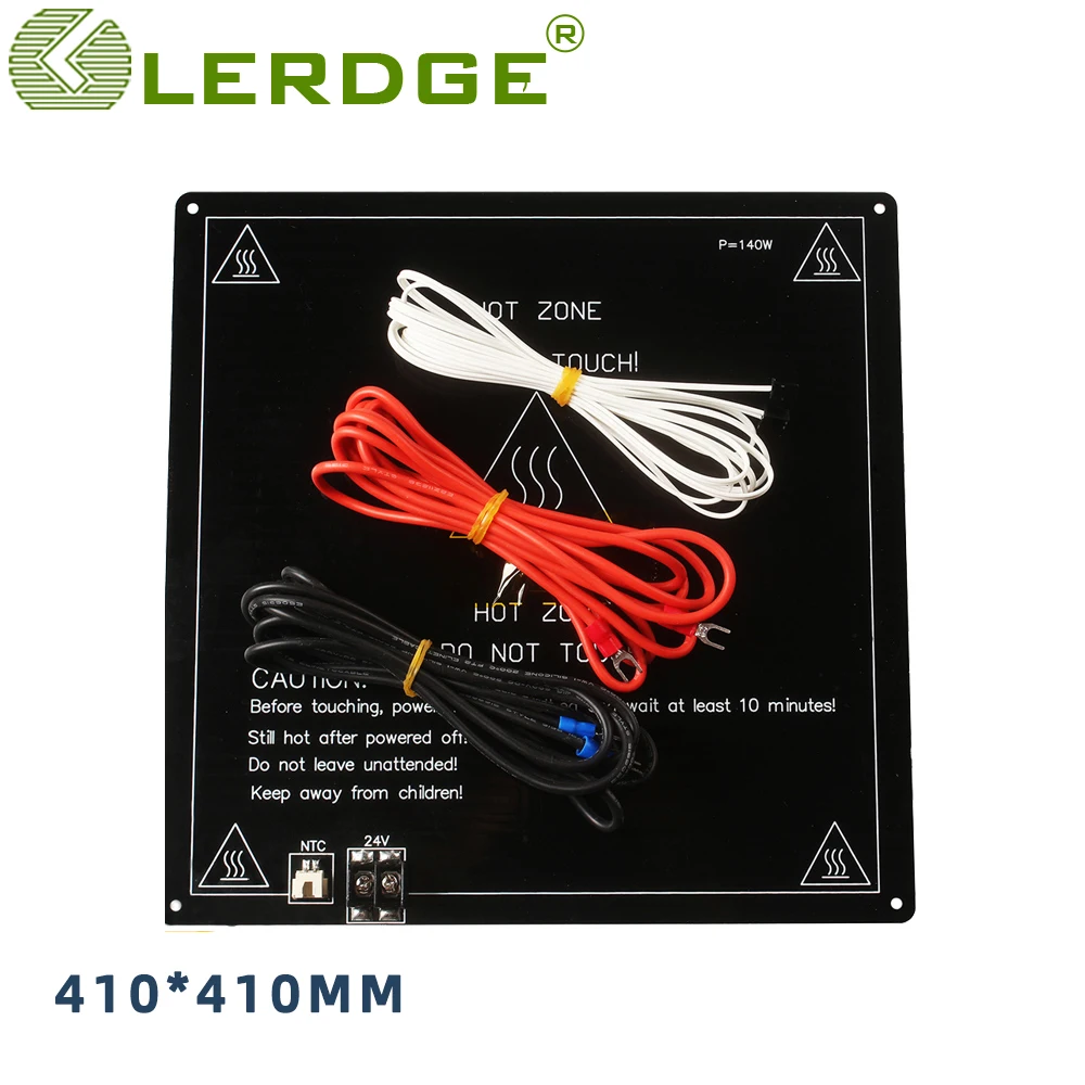 placa lerdge hotbed para impressora 3d mm placa de aluminio plataforma de aquecimento mk2a acessorios 410 mm para cr10 s4 01