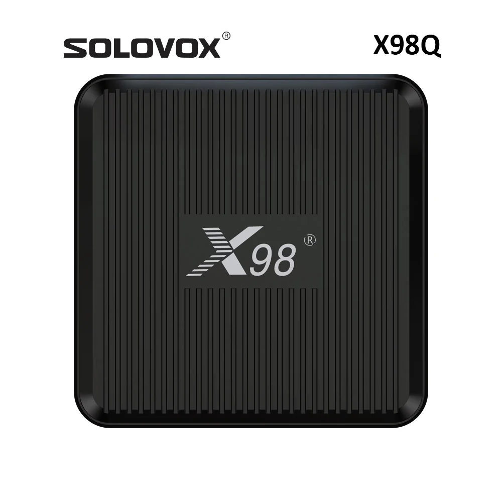 صندوق تلفزيون ذكي SOLOVOX-anderoid 11 ، X98Q ، S905W2 ، 2G ، 16G ، WiFi ، 4K ، مستقبل AV1 ، HDR10 ، Live X98 Q ، مشغل وسائط H.265