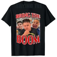 Bring The Boom Rizzler Fun Joke Gift T-shirt Yume Shi Fashion Childrens Satirical Words Tshirt Short Sleeve Shirt Pattern Top