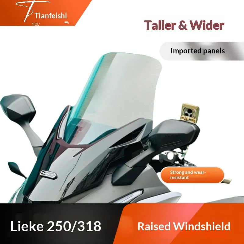 【Premium】For ARIIC 318GT / 250GT Modified Heightened Front Windshield, Windproof Rain Deflector Accessories
