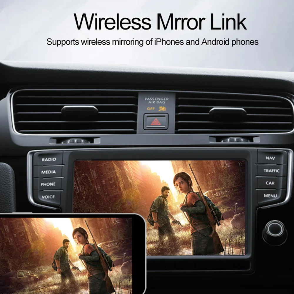 Android AI Box Wired to Wireless CarPlay Adapter Android Auto Universal Car TV Box Netflix YouTube Multimedia Video Player
