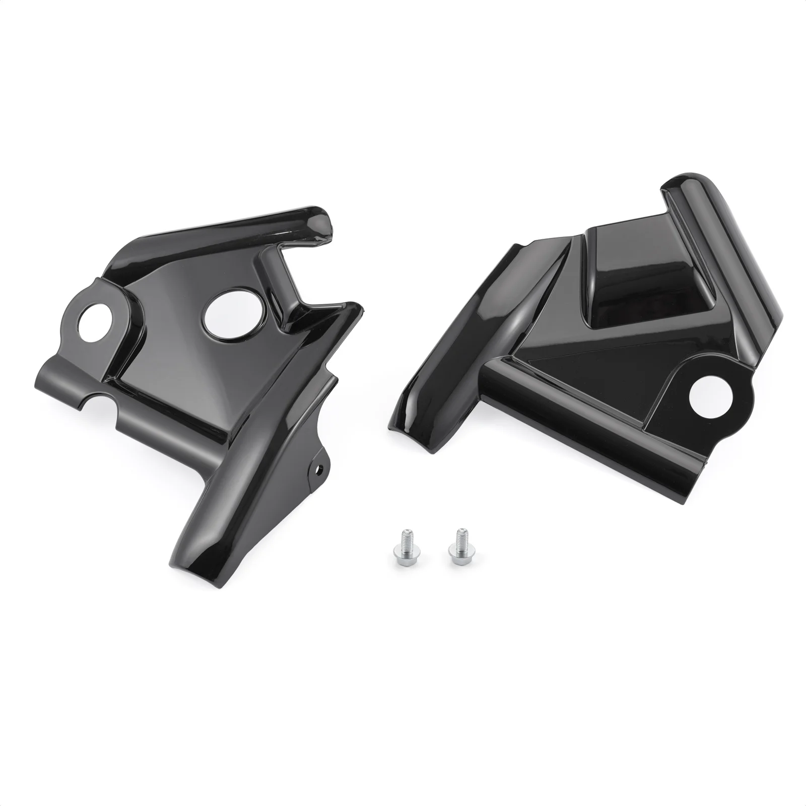 For Yamaha V-Star XVS1100 1999-2011 Motorcycle ABS Plastic Front Fork Upper Frame Neck Cover Gloss Black Accessories