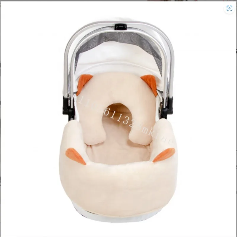 

New high-quality environmentally friendly cotton pet stroller quilt lined pillow soft classic style, four seasons with seal