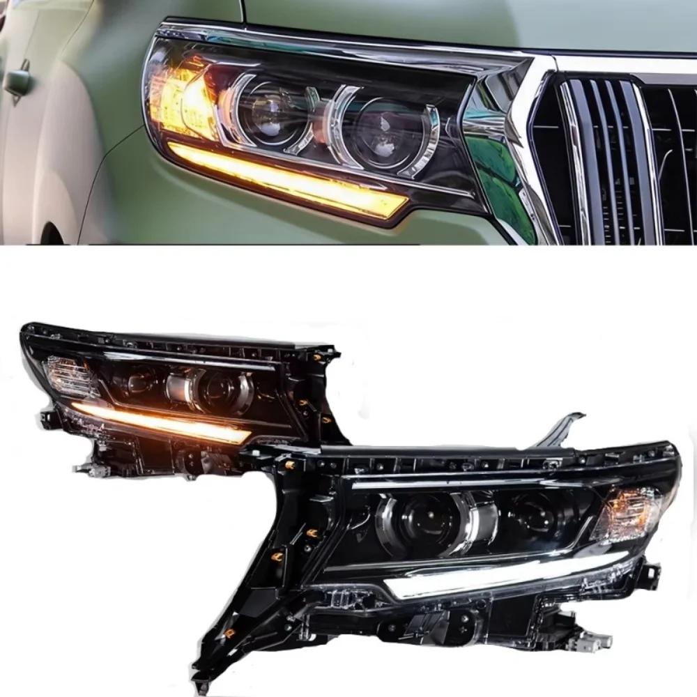

Car headlight front bumper lamp for Toyota Prado 2018-2023 convert LED Daytime Running Light Turn signal