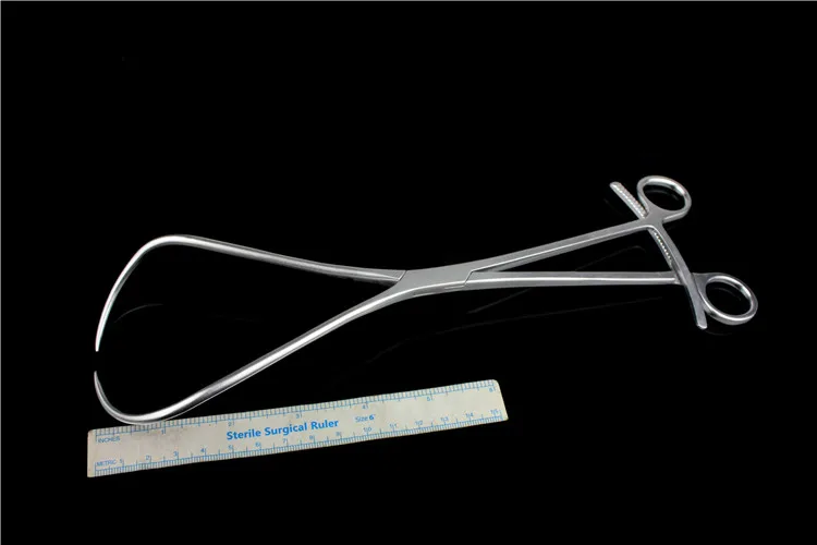 Orthopedic instrument medical Tibial plateau Double tip big reduction forcep leg  Knee joint large Punctate reduction forcep ao