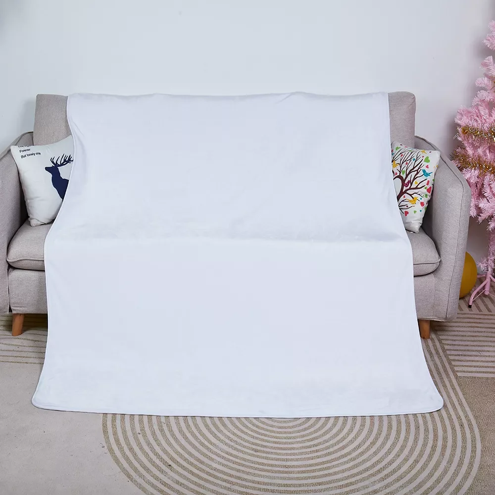 Plush Cozy Sublimation Blank Blanket Foldable 2 In 1 Pillows Cushions Quilt Car Travel Soft Bag Living Room Office