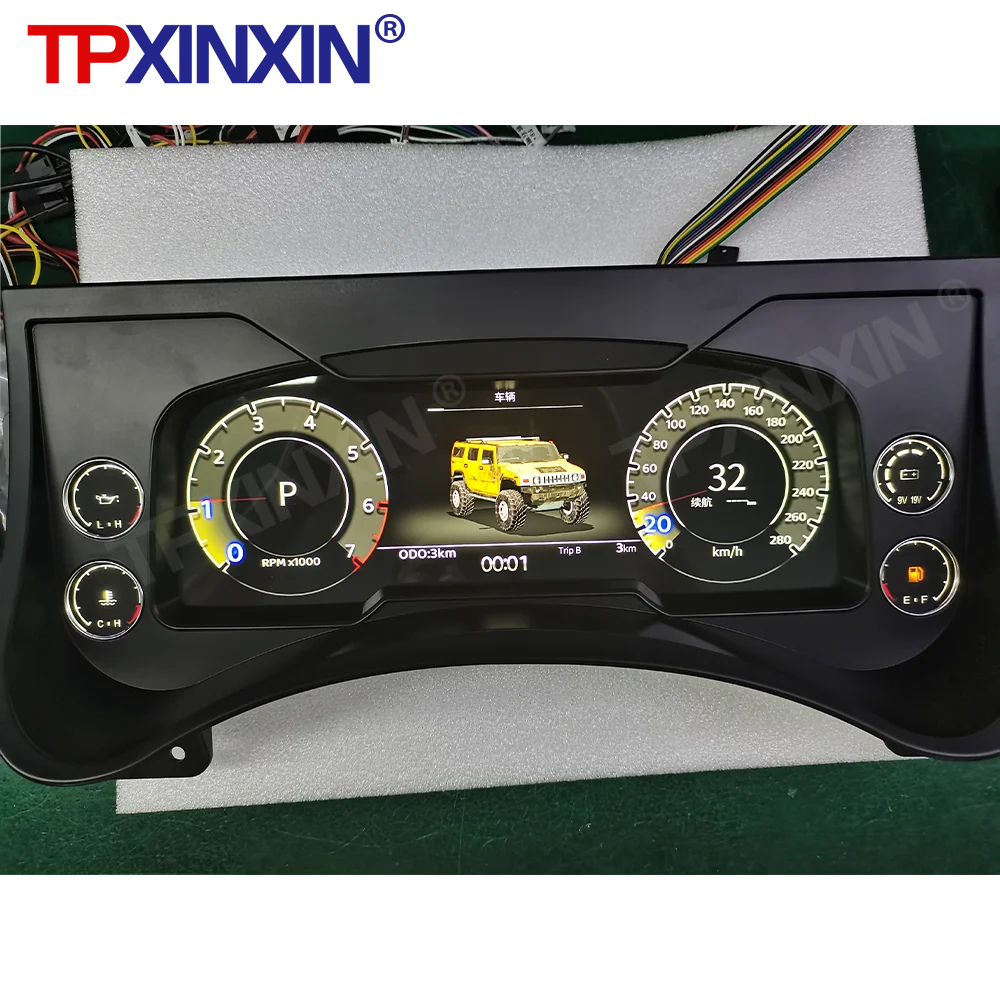 

Автомобильный цифровой кластер для Hummer H2 2003-2009, авто приборная панель, виртуальный CockPit, инструмент QLCD, спидометр, одометр, экран, головное устройство
