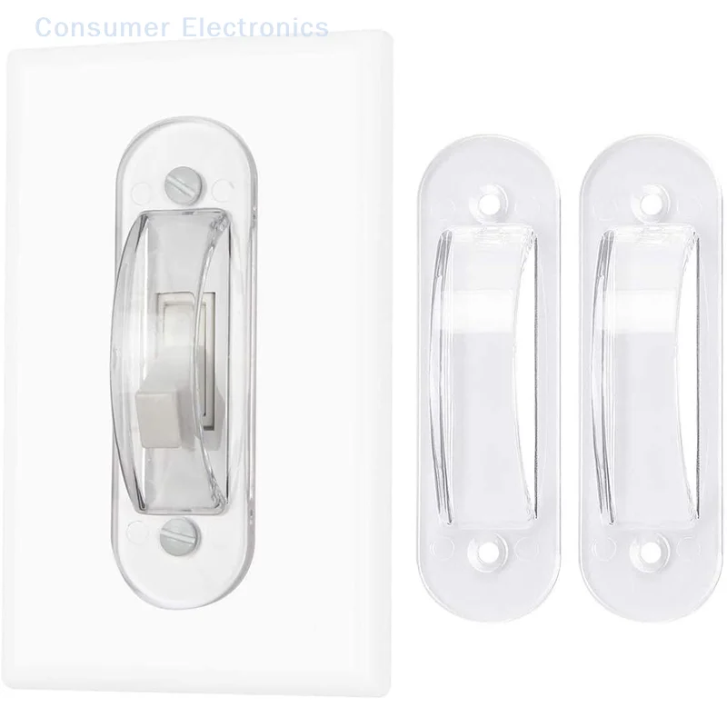 Light Switch Guard Cover, 2 ChildProof Wall Switch Guard Cover For Toggle Light Switch Protects Accidentally Turned On Or Off