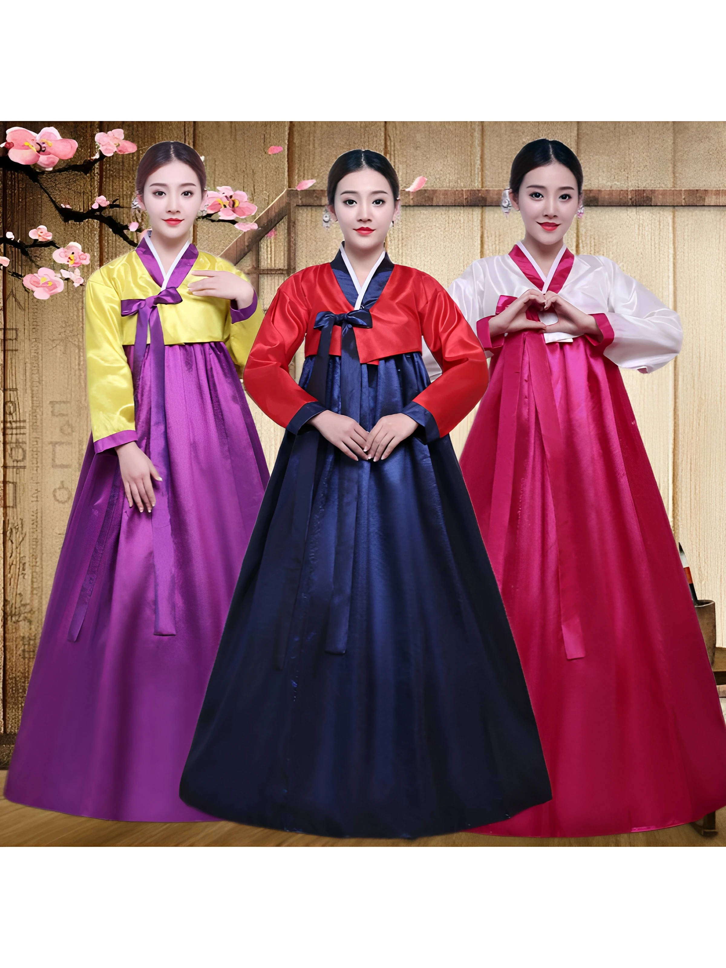 Traditional Korean Court Costume Women's Ethnic Hanbok Dance Performance Clothes Long Jin New Arrival Adult Size