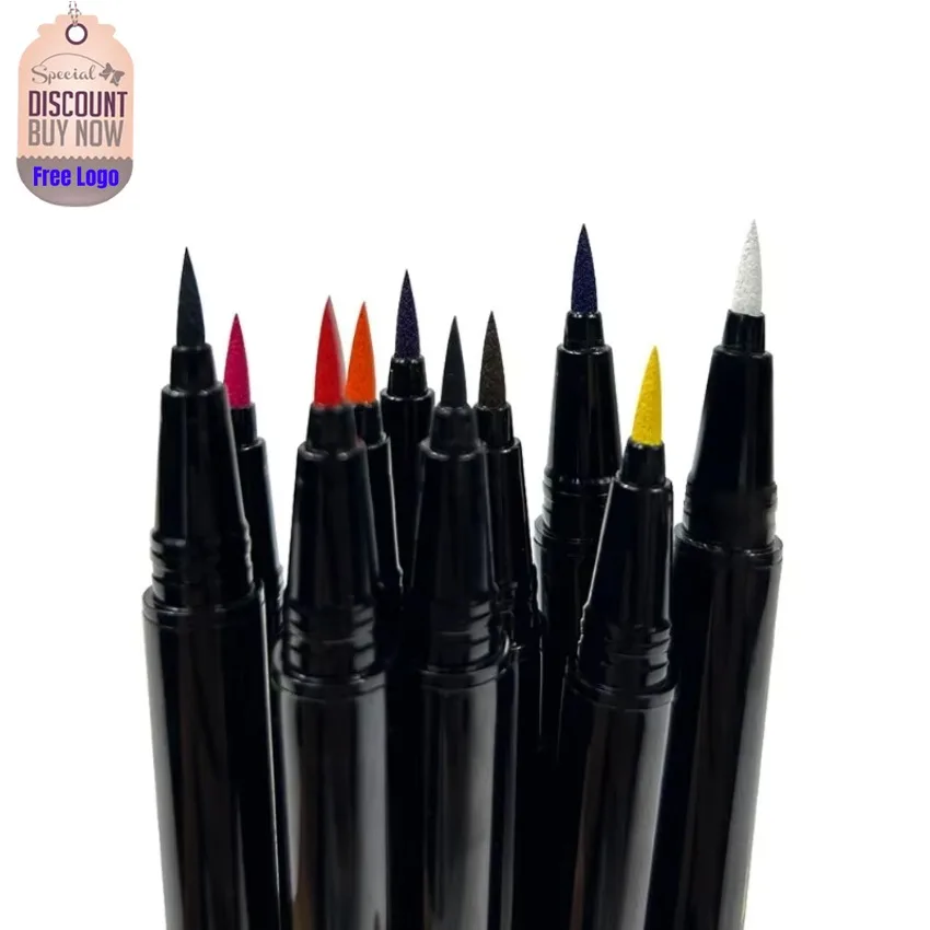 

Private Label 10colors Non-smudged Eyeliner Quick Drying Smooth Soft Easy To Apply Long Lasting Extremely Fine Eye Liner Bulk