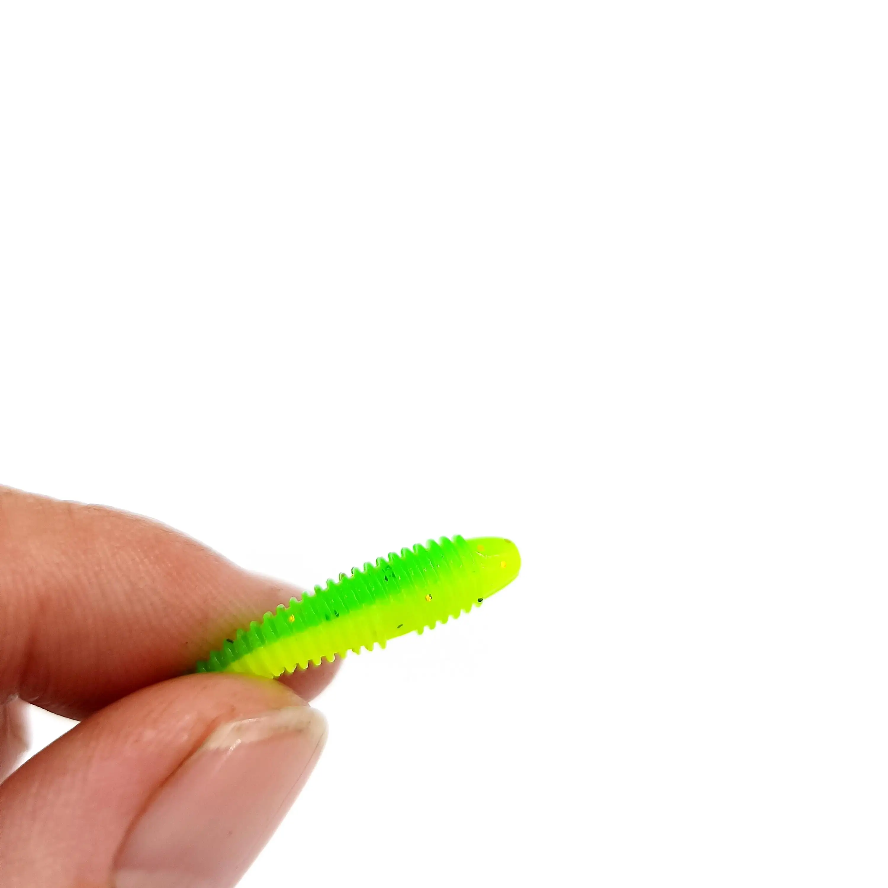 DUODUOYU 10PCS Mini Weiche Angeln Köder 0,37g/3,5 cm Kleine Ttail Wurm Köder Wobbler Isca Pesca Karpfen künstliche Köder Angelgerät – Detail 10