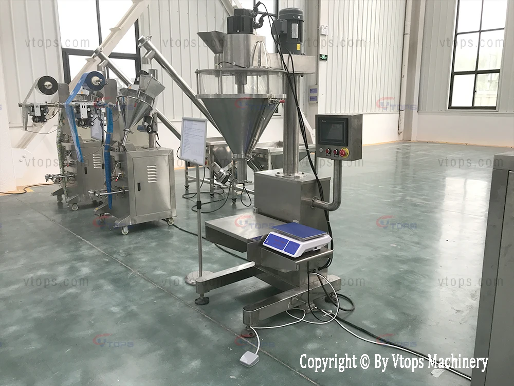 Upgraded Type Pro Semi - Auto Auger Protein Powder Bag Bottle Jar Filler Packing Machine