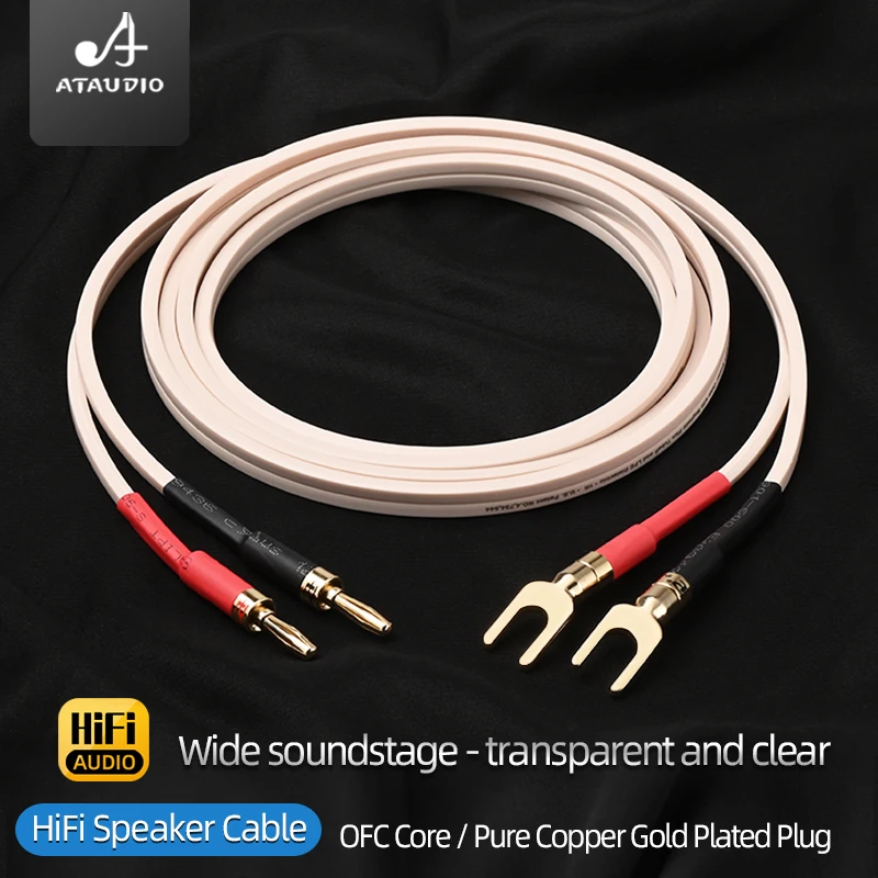 High Quality OFC Flat HiFi Speaker Cable American Monster Audio Surround Cable for Amplifier Home Theater Speaker Wire