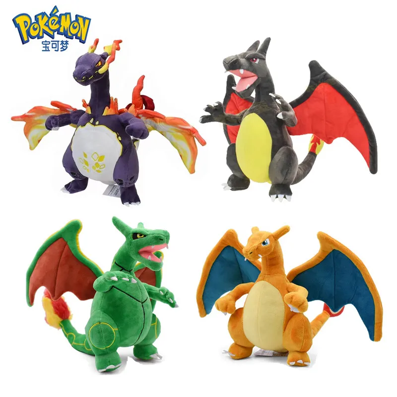 20-38 Cm Big Size Pokemon Plush Cartoon Anime Figure Super Dragon Charizard High Quality Plush Stuffed Pet Model Children Gifts