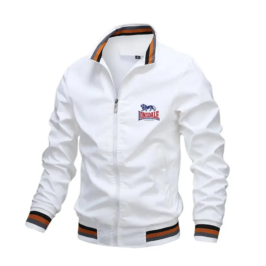 2024 Spring and Autumn Men\'s Pilot Jacket Flip Collar Casual Baseball Jacket High Quality