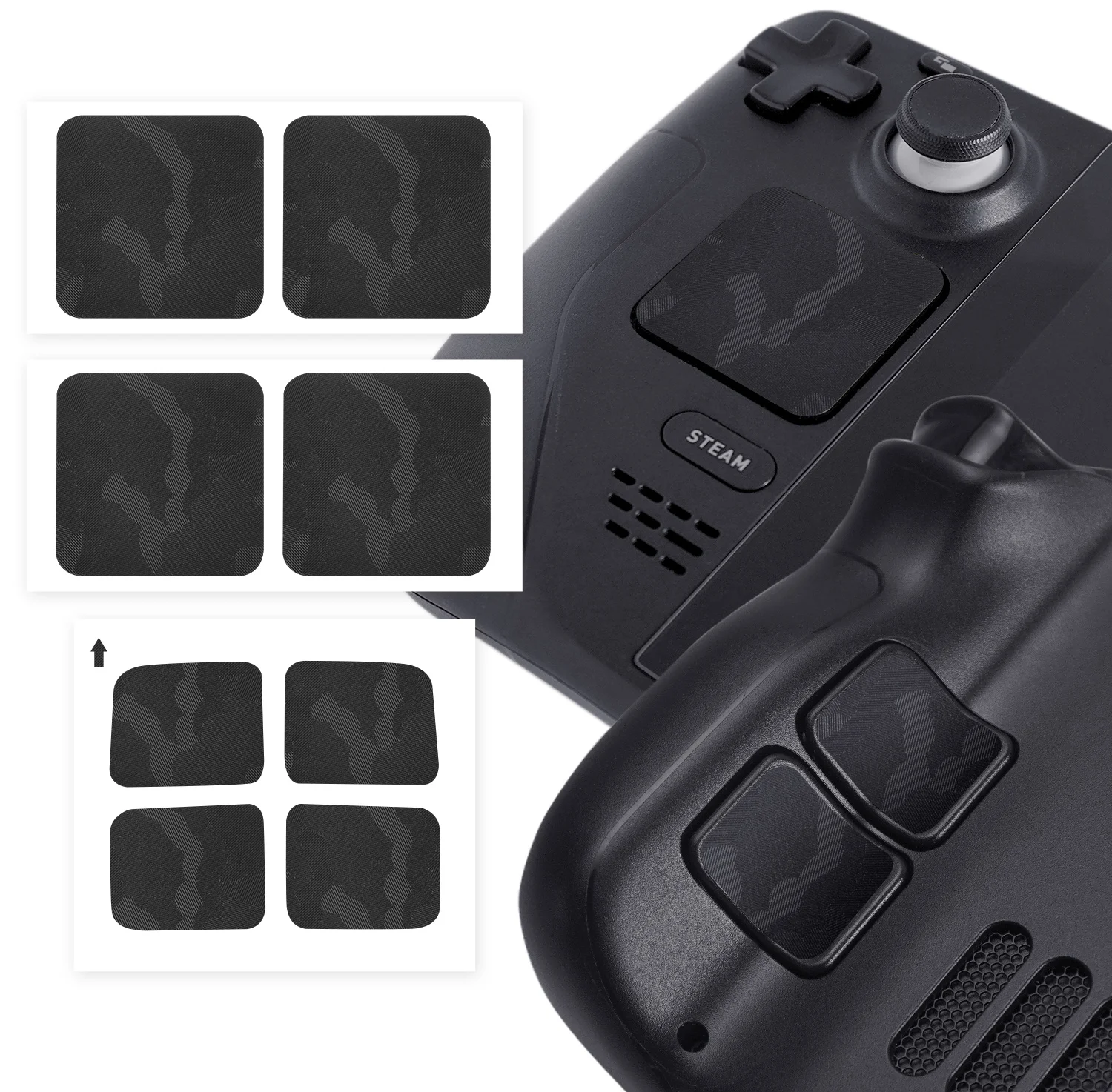 

8Pieces TALONGAMES Host Button Touchpad Stickers For Steam Deck / OLED Version Wear-resistant Anti-scratch Protection Stickers