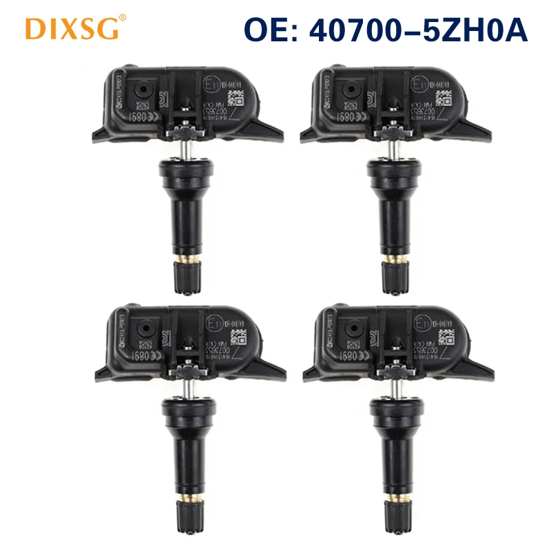 เซ็นเซอร์ตรวจวัดความดันยาง TPMS 4ชิ้น40700-5ZH0A 315MHz สำหรับ Infiniti Q30 Q70 QX30สำหรับ Nissan Versa 407005ZH0A เซ็นเซอร์ TPMS