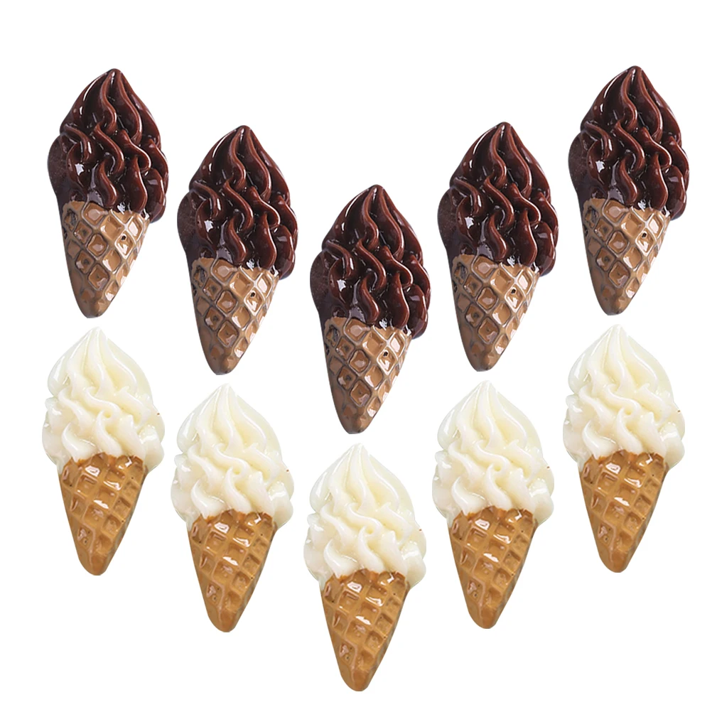 

24 Pcs Simulation Ice Cream Toy Toys Mini Food Colorful Realistic Fake Sculpture Phone Case Child