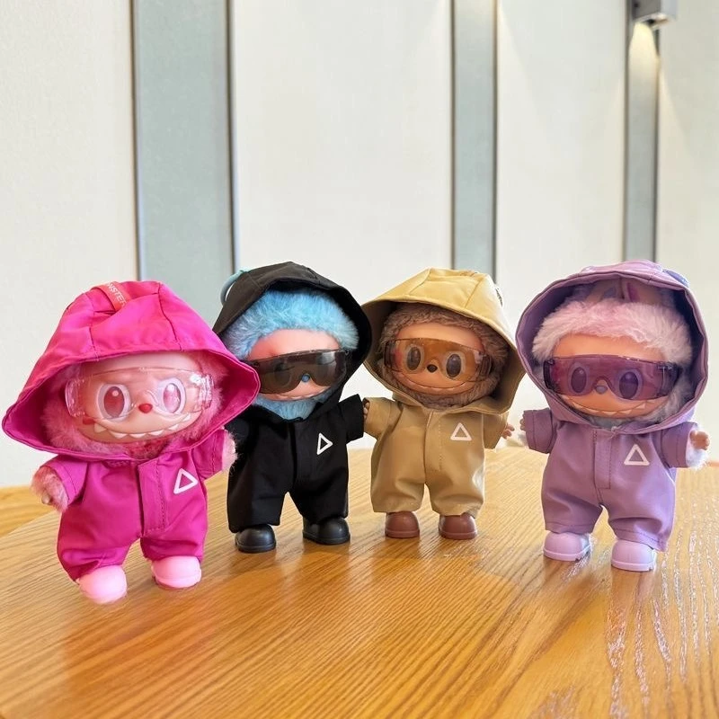 17cm Doll Clothes Outfit Accessories for The Monster Korea Kpop Lafufu Idol V1 V2 V3 Commando Jacket Clothing Pendant