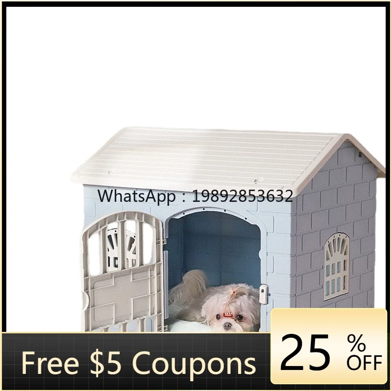 

ZZ Wyj Golden Retriever Outdoor Waterproof and Rainproof Dog Shed Four Seasons Universal Dog House Outdoor