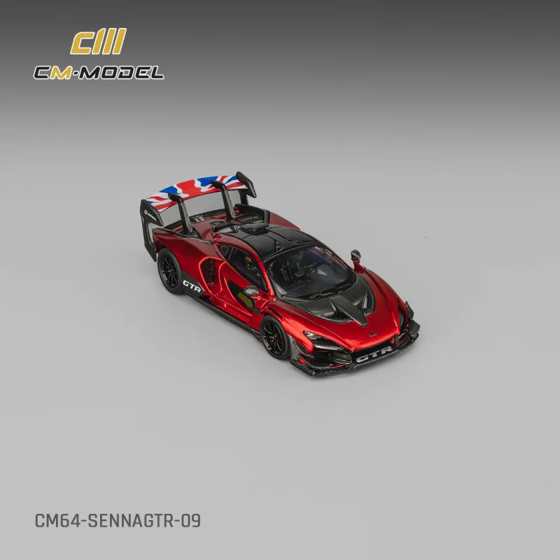 

PreSale CM MODEL 1:64 Senna GTR Metallic Red Collection Miniature Diecast Metal Model Car