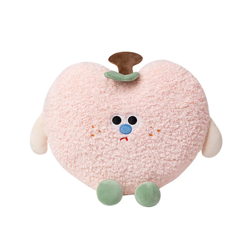 Almohada de felpa de melocotón para niña, cojín suave de pera, regalo para sofá, cojín kawaii para oficina