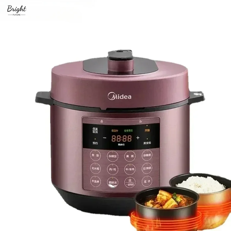 electric pressure cooker New 5 liters large capacity household multi-function intelligent high-pressure rice cooker