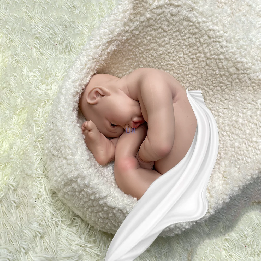 18 pouces silicone souple Reborn Doll réaliste Marshmallow nouveau - né Reborn girl lavable Doll Emotional Companion